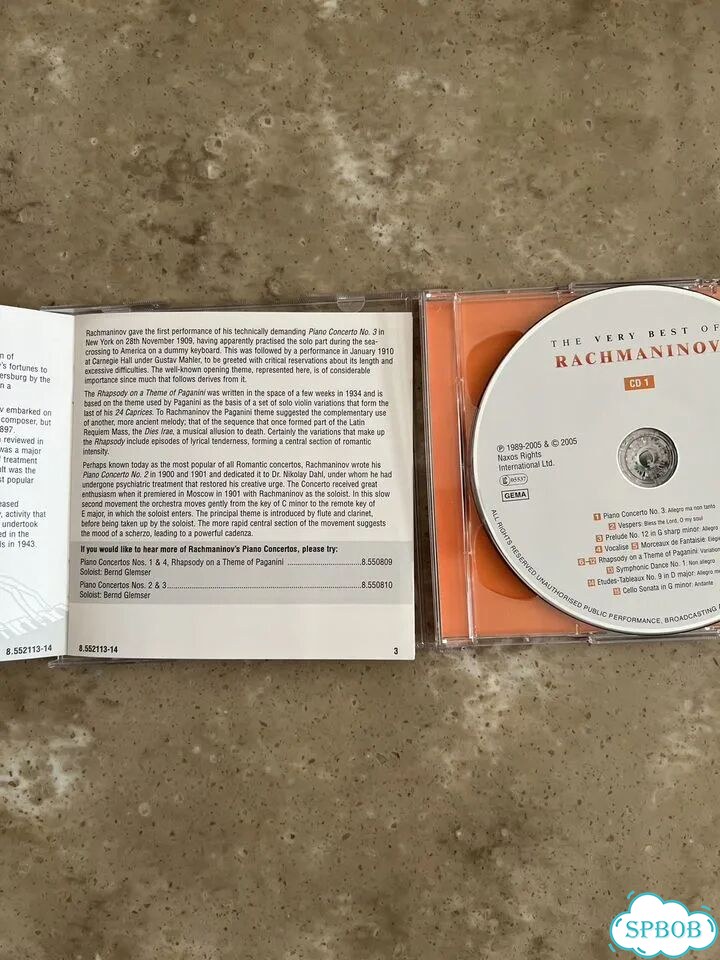 Сергей Рахманинов The very best of Rachmaninov 2CD фото 10