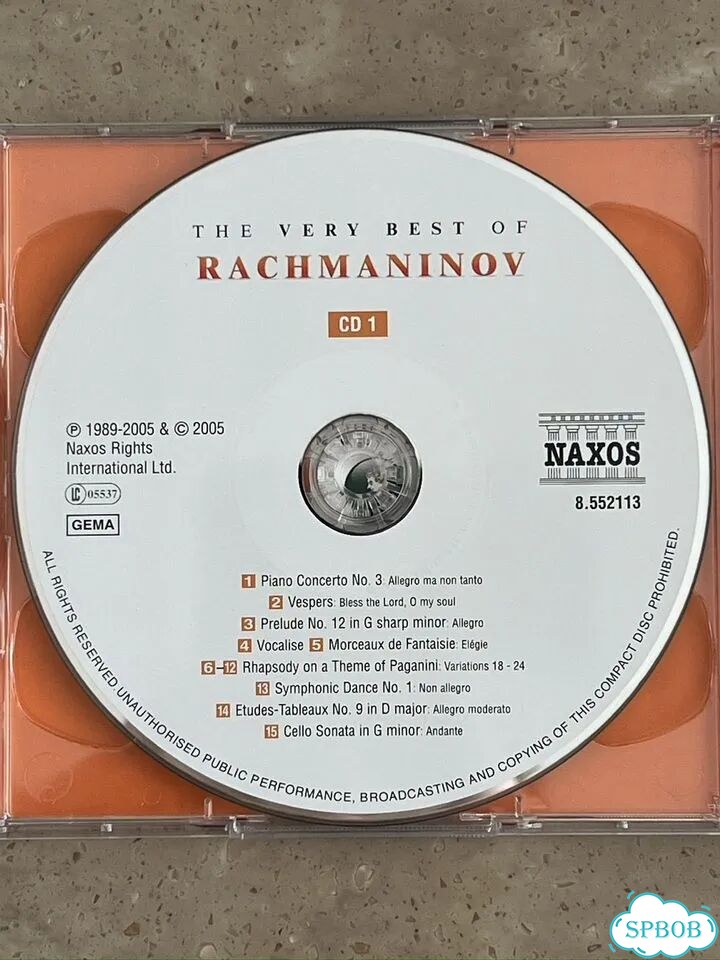 Сергей Рахманинов The very best of Rachmaninov 2CD фото 3