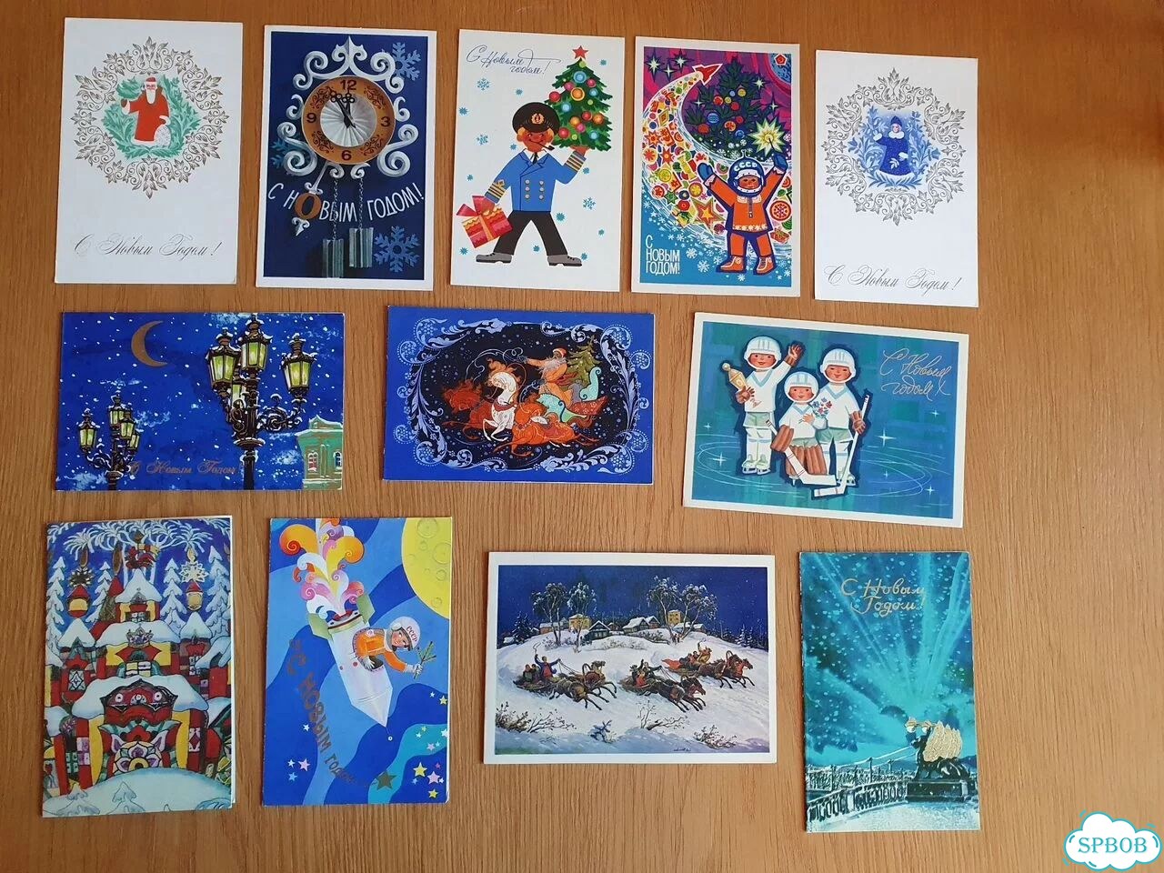 Новогодние открытки СССР фото 1