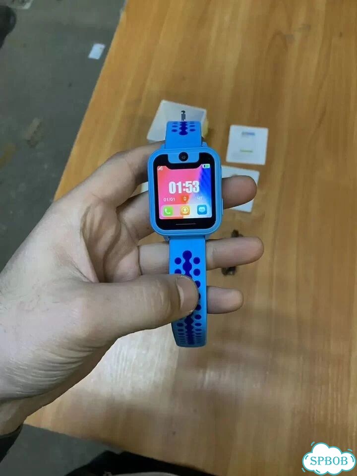 Детские смарт часы SMART Baby Watch Q12 синие фото 2