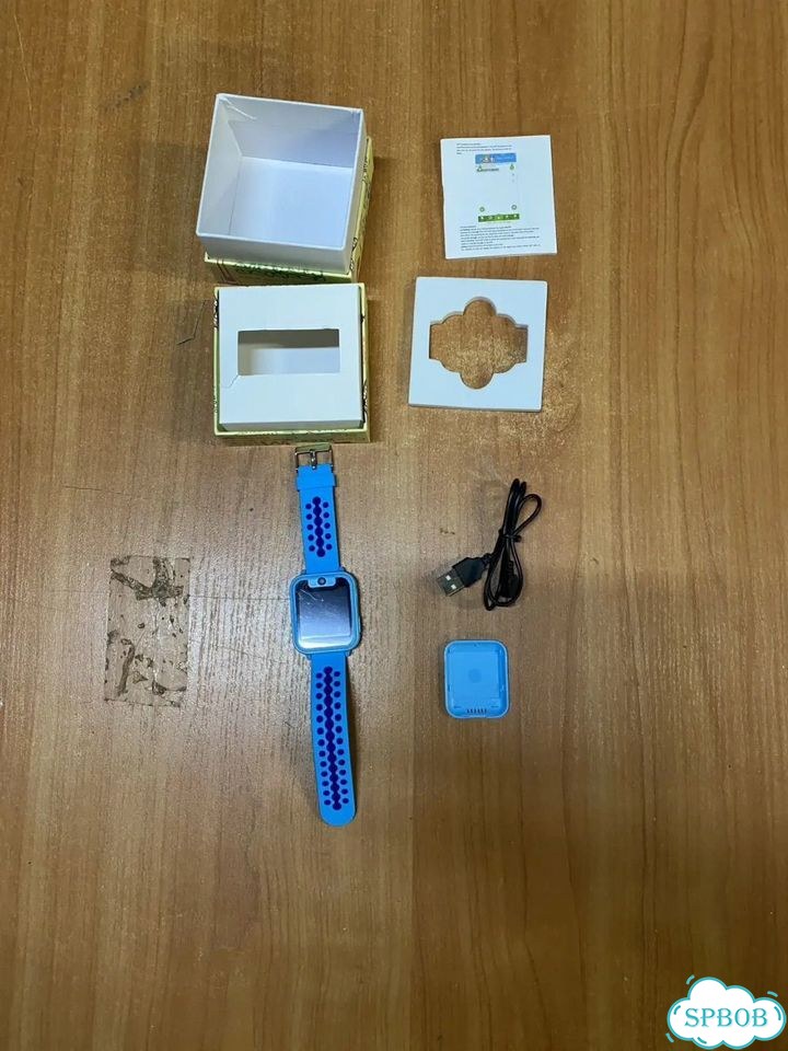 Детские смарт часы SMART Baby Watch Q12 синие фото 3