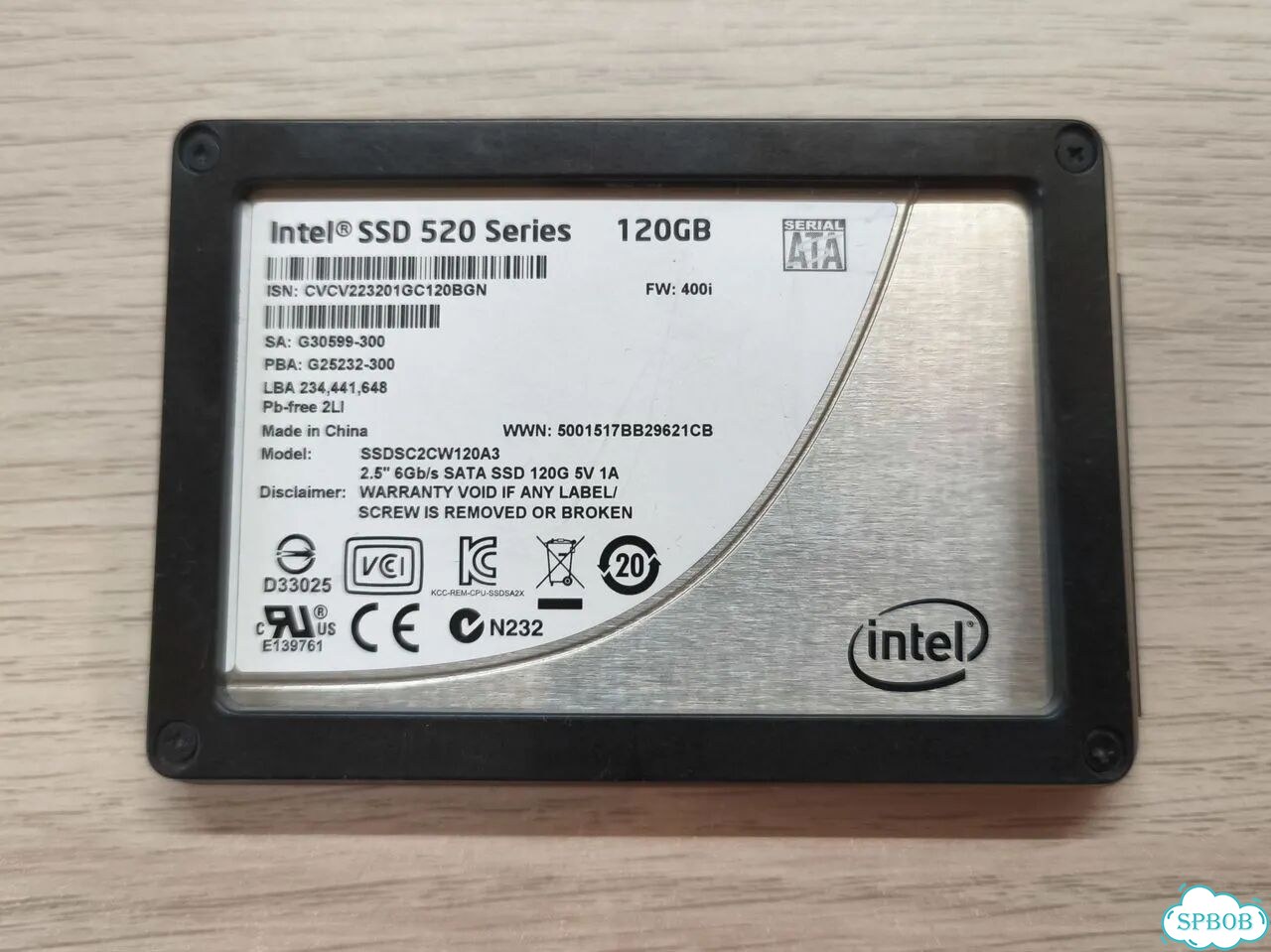 SSD 120 Gb intel ssdsc2CW120A3 фото 1