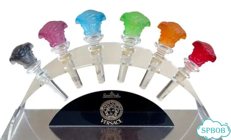 Versace хрустальная пробка для бутылки оранжевая фото 1