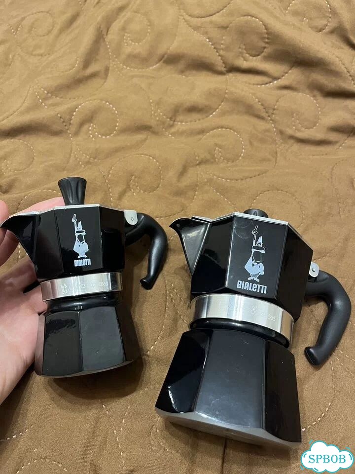 Гейзерная кофеварка Bialetti moka express 2 шт фото 4