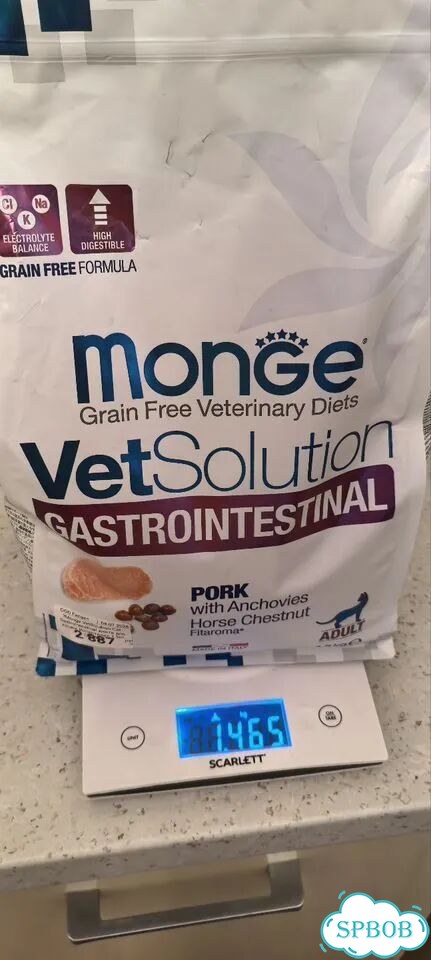 Корм Monge vetsolution gastrointestinal 1.5 кг фото 1
