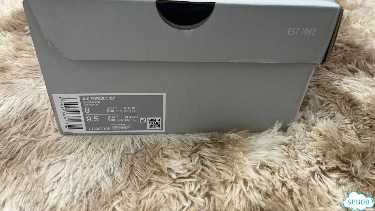 Nike Air Force 1 low white/black Оригинал фото 7