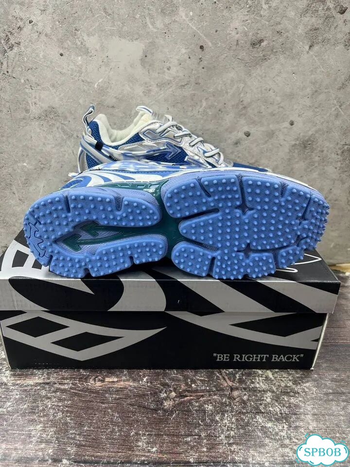 Кроссовки Off-White Be Right Back Silver/Blue фото 2