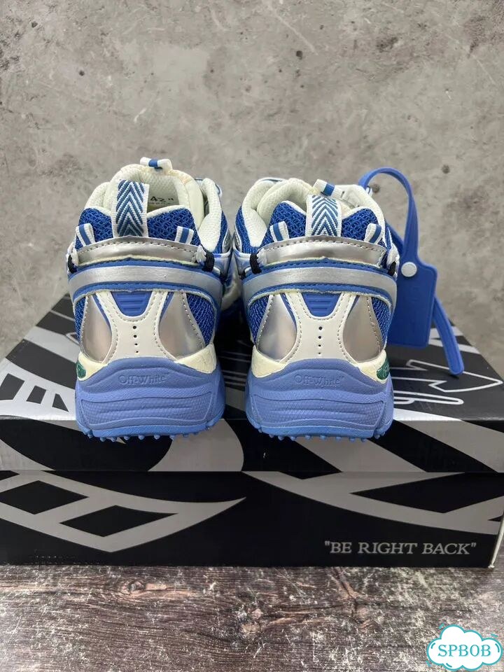 Кроссовки Off-White Be Right Back Silver/Blue фото 3