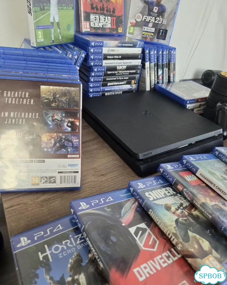 Sony ps4 slim 500gb + 50 игр фото 2