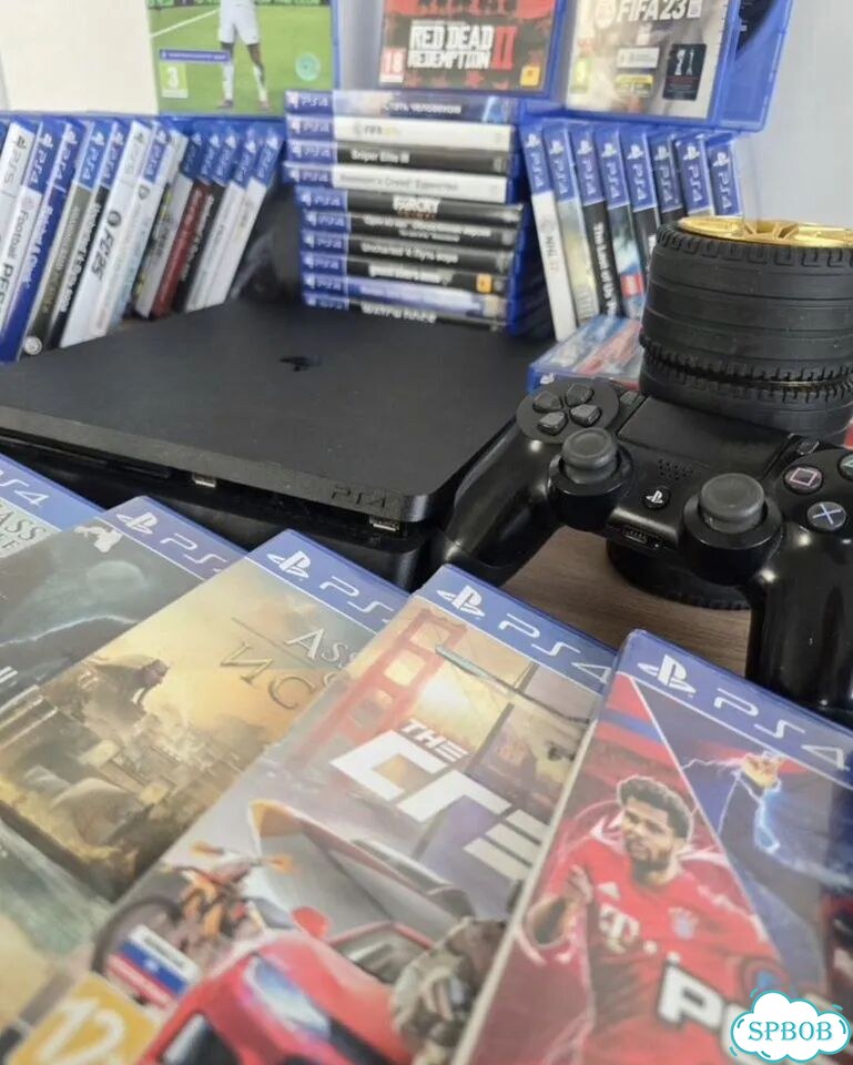 Sony ps4 slim 500gb + 50 игр фото 3