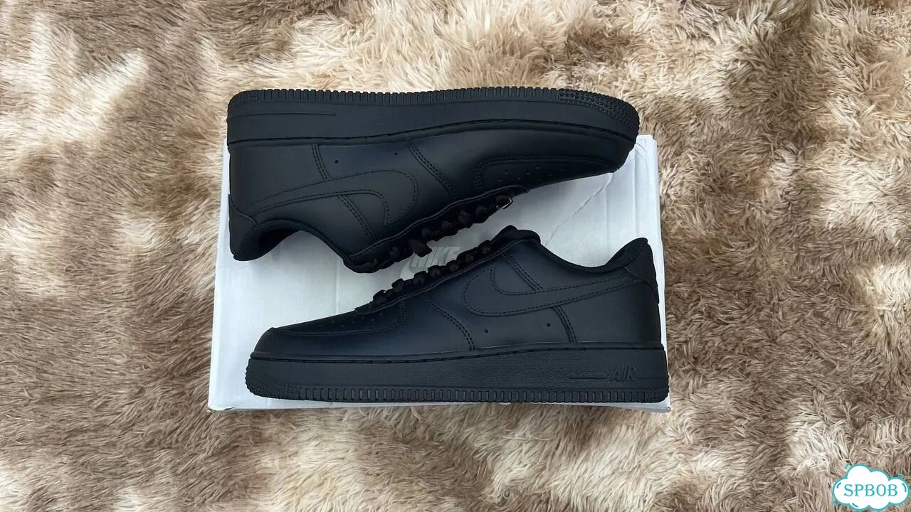 Nike Air force 1 low black Оригинал фото 1