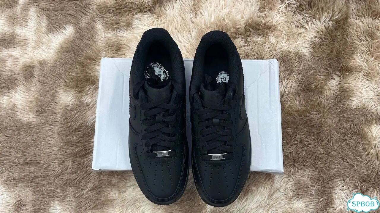 Nike Air force 1 low black Оригинал фото 2