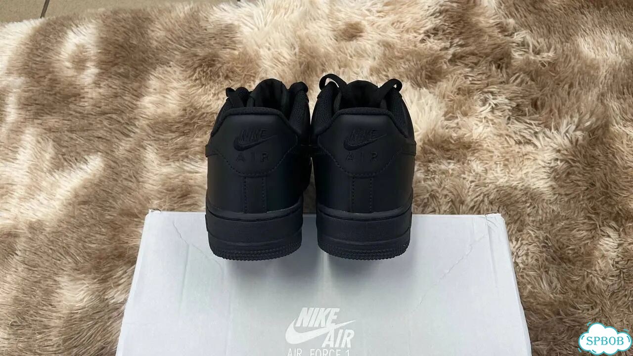 Nike Air force 1 low black Оригинал фото 3