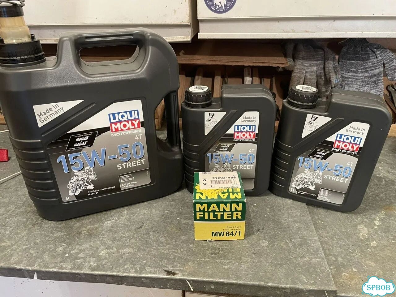Компл. зам.масла liqui moly 15w-50, mann mw64/1 фото 1