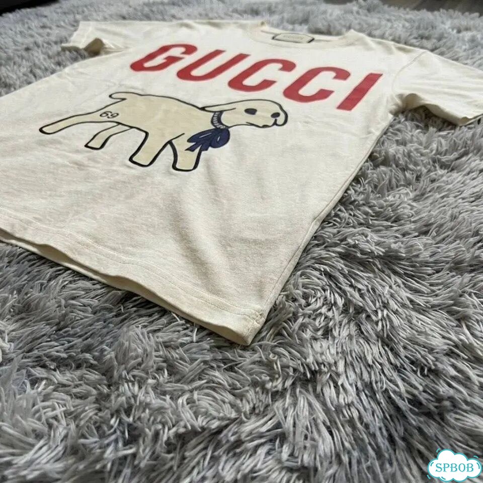 Футболка gucci lamb белая фото 2
