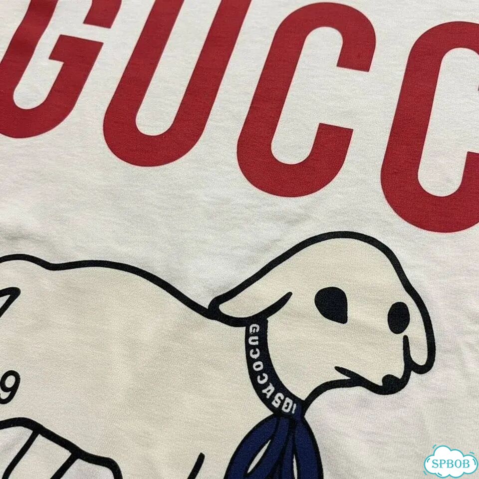 Футболка gucci lamb белая фото 3