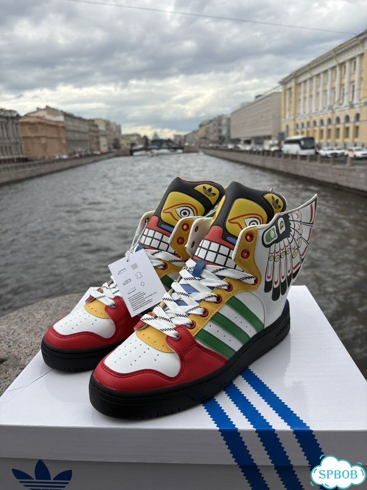 Кроссовки Jeremy Scott X Adidas Forum Wings Totem фото 2