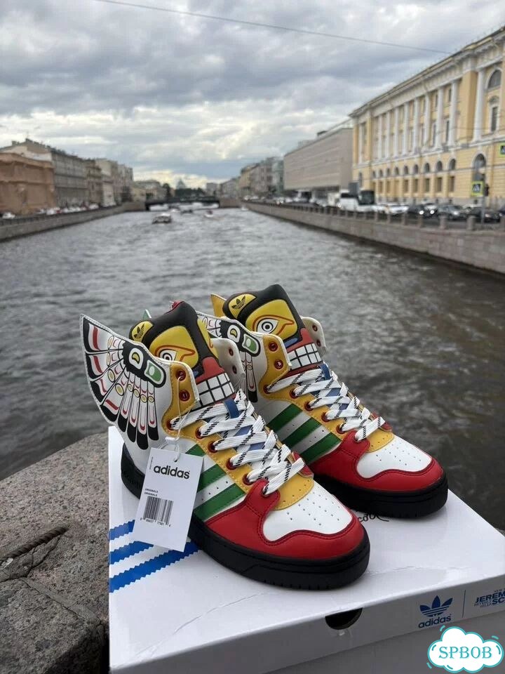 Кроссовки Jeremy Scott X Adidas Forum Wings Totem фото 3