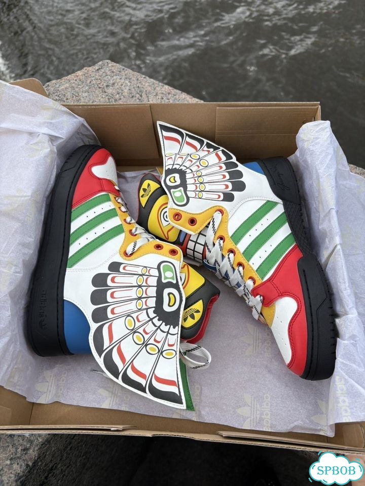 Кроссовки Jeremy Scott X Adidas Forum Wings Totem фото 4