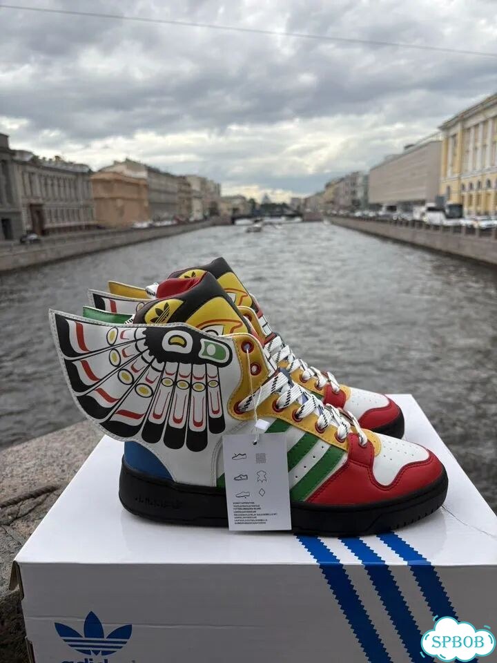 Кроссовки Jeremy Scott X Adidas Forum Wings Totem фото 5