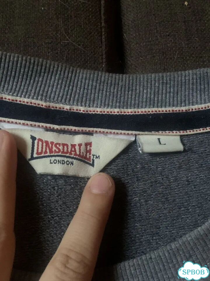 Свитшот lonsdale серый фото 3