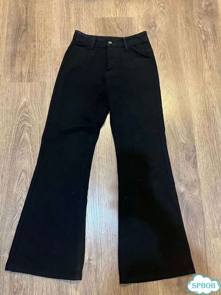 Джинсы bootcut черные фото 1
