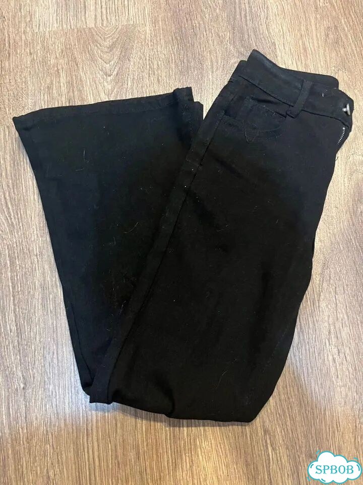 Джинсы bootcut черные фото 2