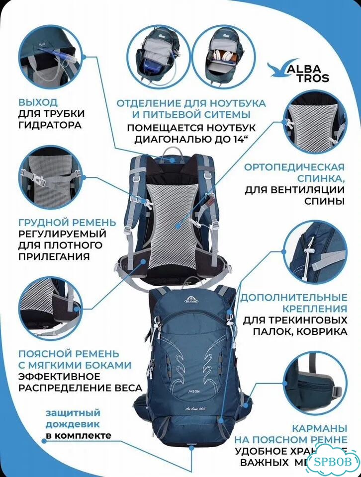 Рюкзак туристический Al One фото 5