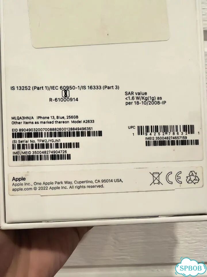 iPhone 13, 256 ГБ, SIM + eSIM фото 8