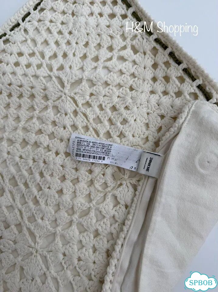 Zara home новый чехол ажурный вышивка фото 3