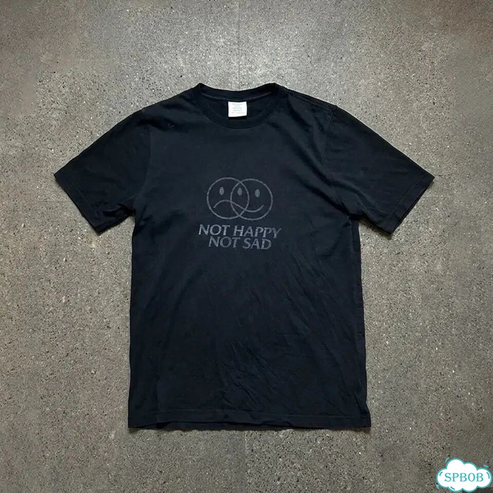 Футболка Vetements not happy not sad оригинал фото 1