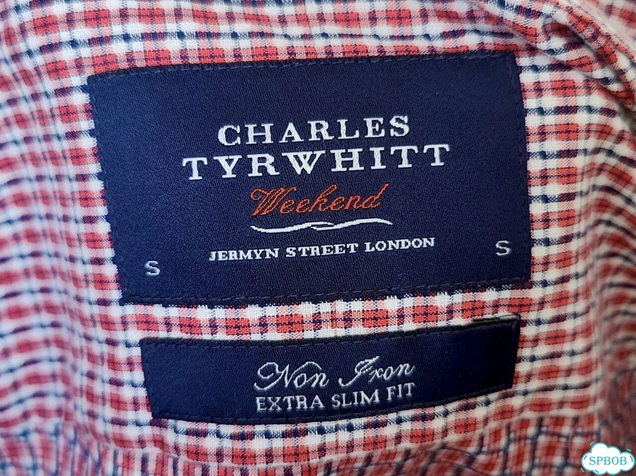 46/Charles Tyrwhitt повседневная рубашка клетка фото 1