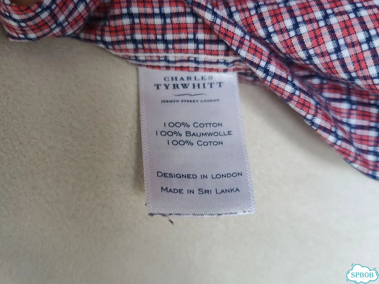 46/Charles Tyrwhitt повседневная рубашка клетка фото 9