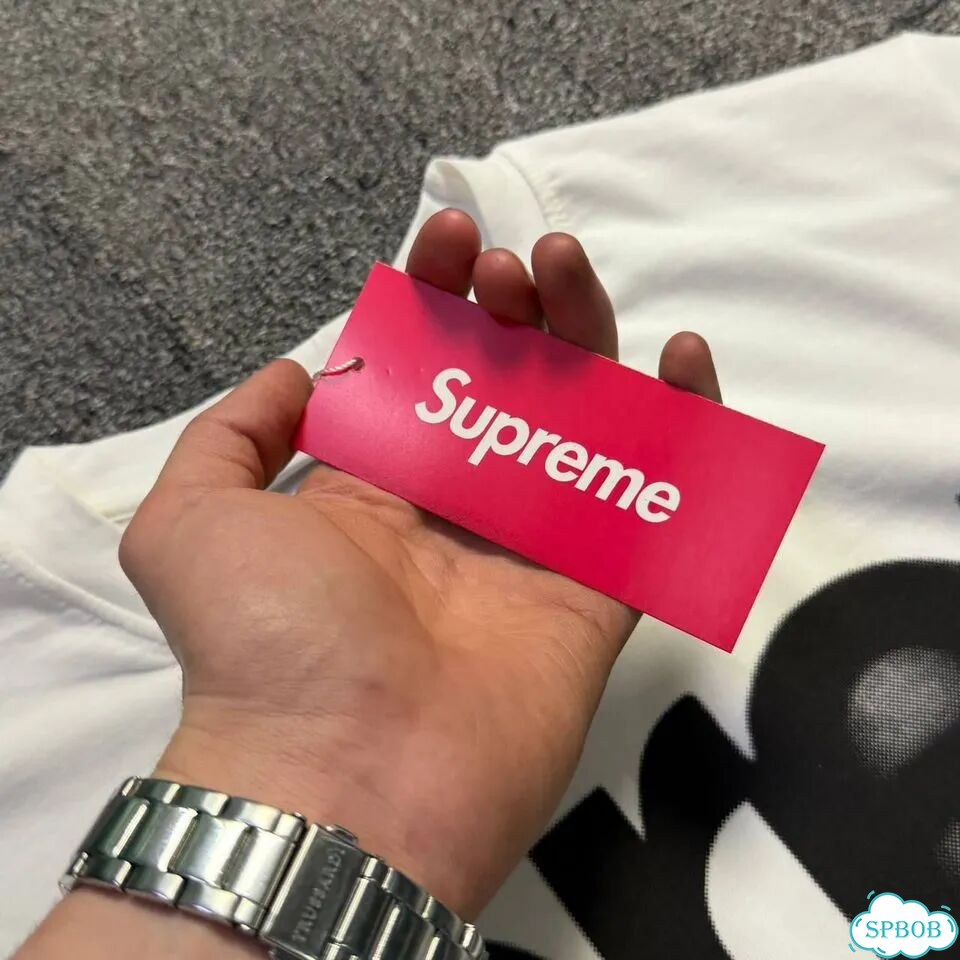 Футболка Supreme Blured Logo белая фото 8