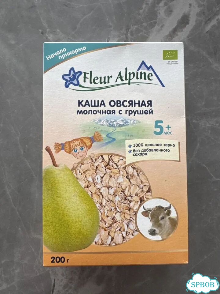 Каша овсяная молочная Fleur Alpine с грушей, новая фото 1