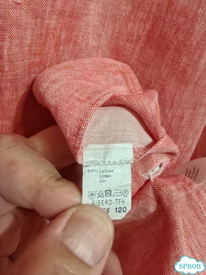 Рубашка льняная Van Laack, р-р 54-56 фото 3