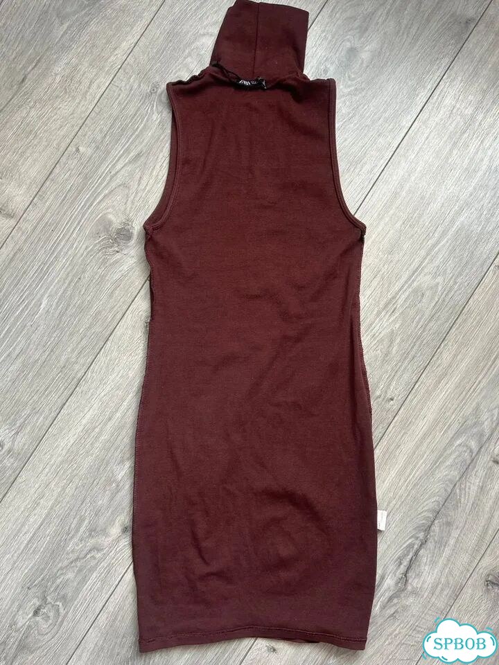 Коричневое платье zara фото 1