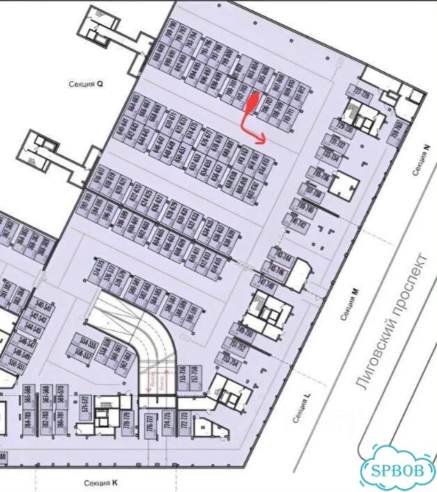 Машиноместо, 13 м² фото 1