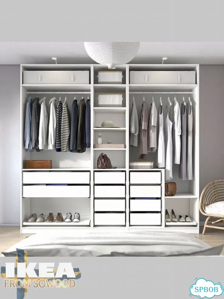 Гардеробная система IKEA пакс, 250х61х233 фото 2
