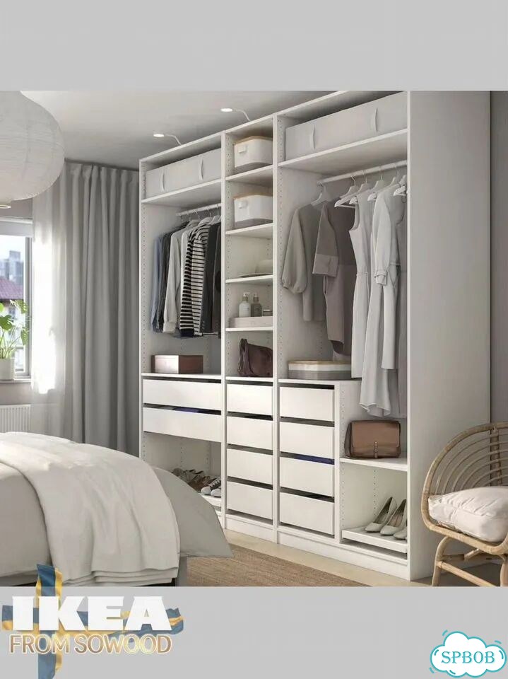 Гардеробная система IKEA пакс, 250х61х233 фото 3