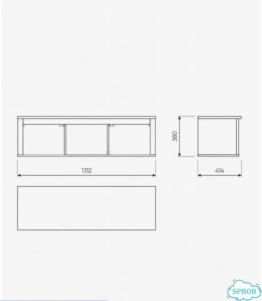 Полка навесная IKEA 131/41/38 фото 6