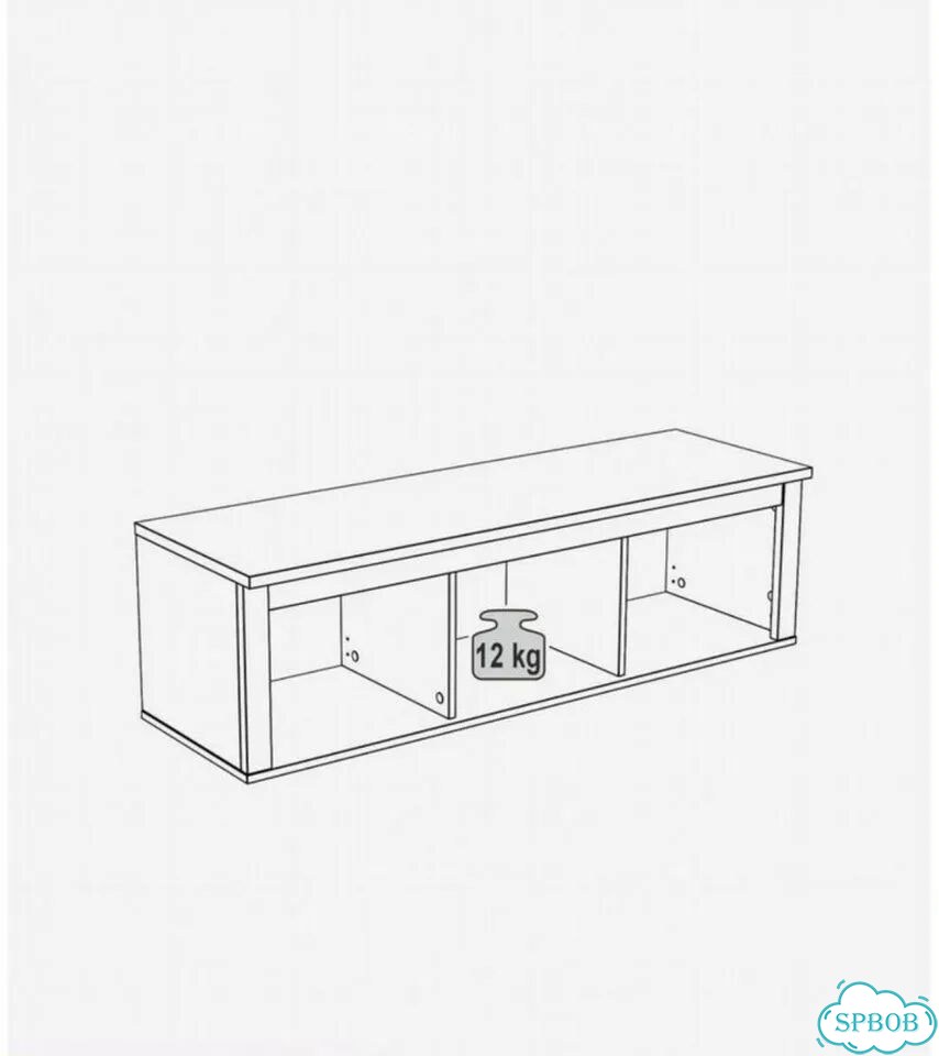 Полка навесная IKEA 131/41/38 фото 7