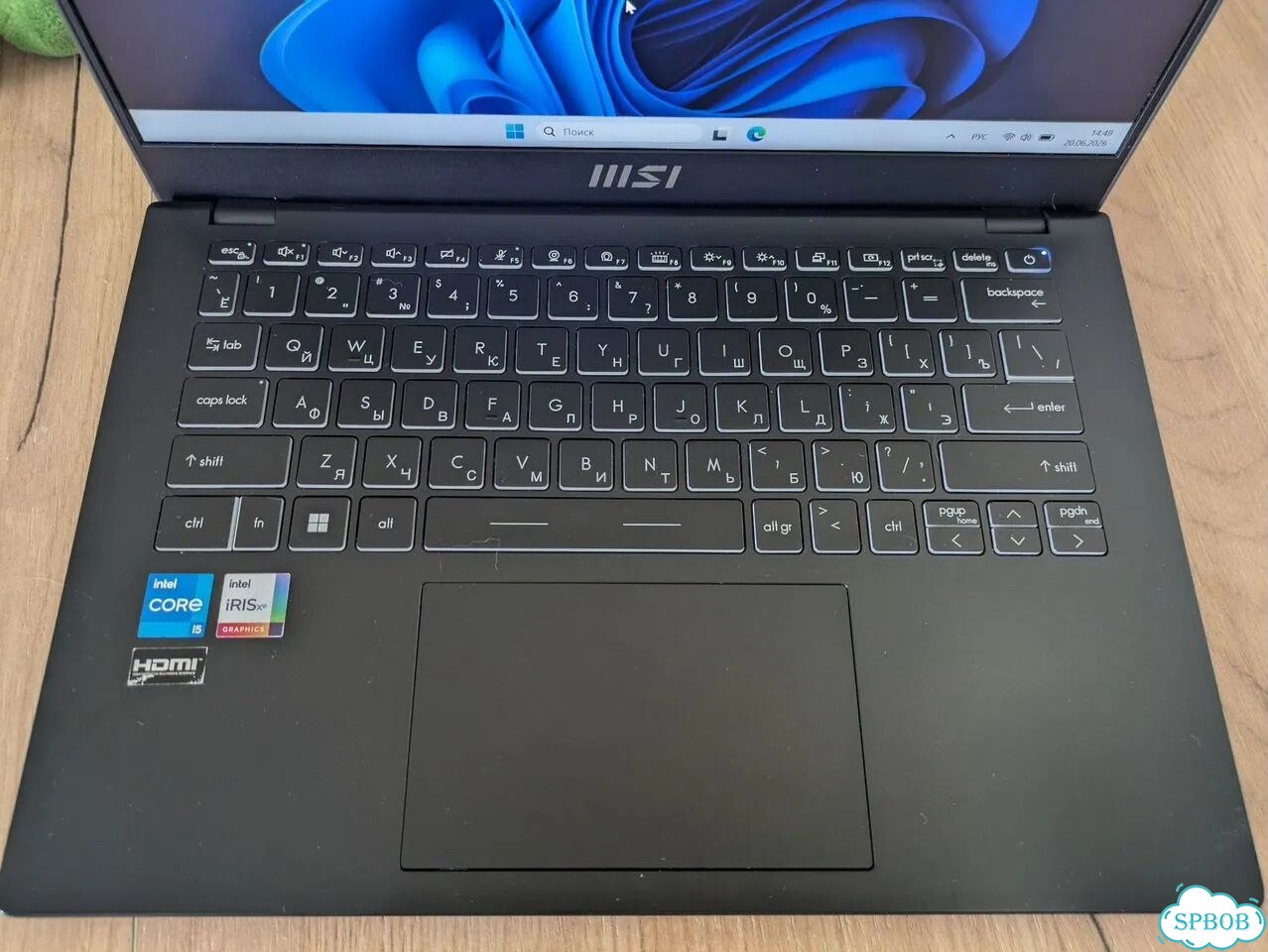 Мощнейший Ультрабук MSI Modern 14 i5/iris/8озу фото 2