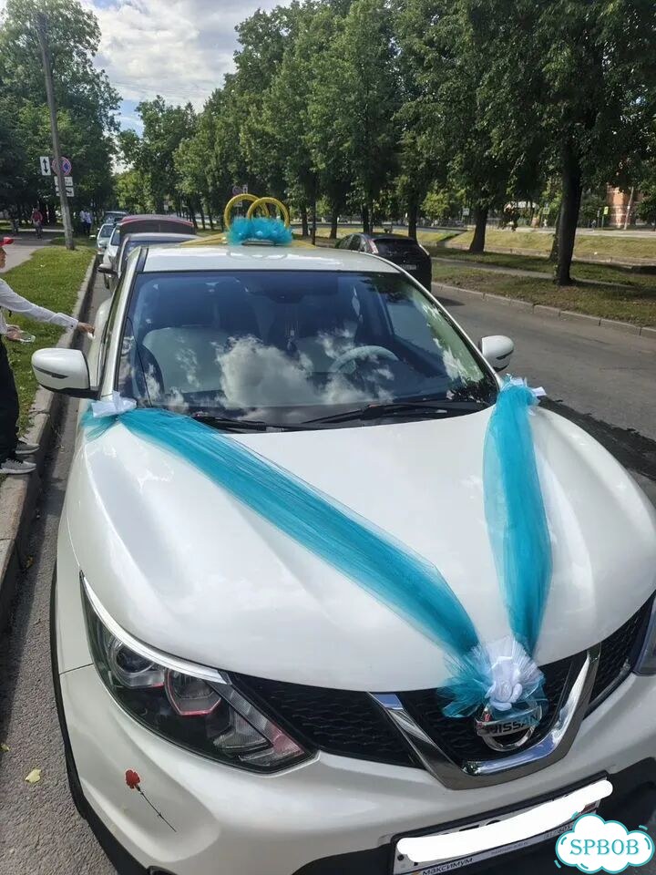 Свадебные украшения на машину фото 2