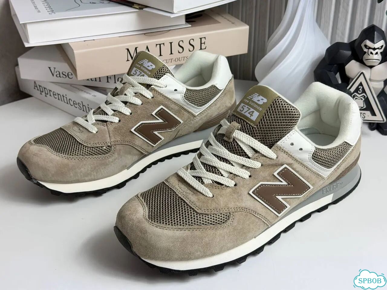 New Balance 574 Beige Brown фото 3