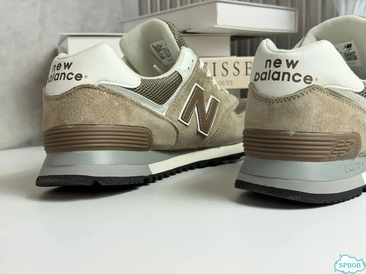 New Balance 574 Beige Brown фото 4