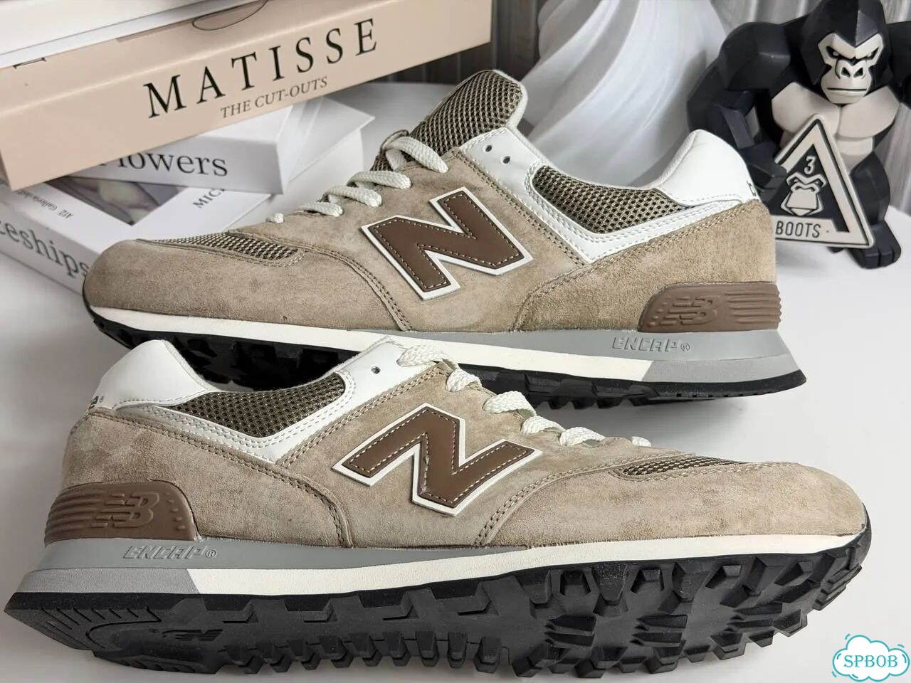 New Balance 574 Beige Brown фото 5