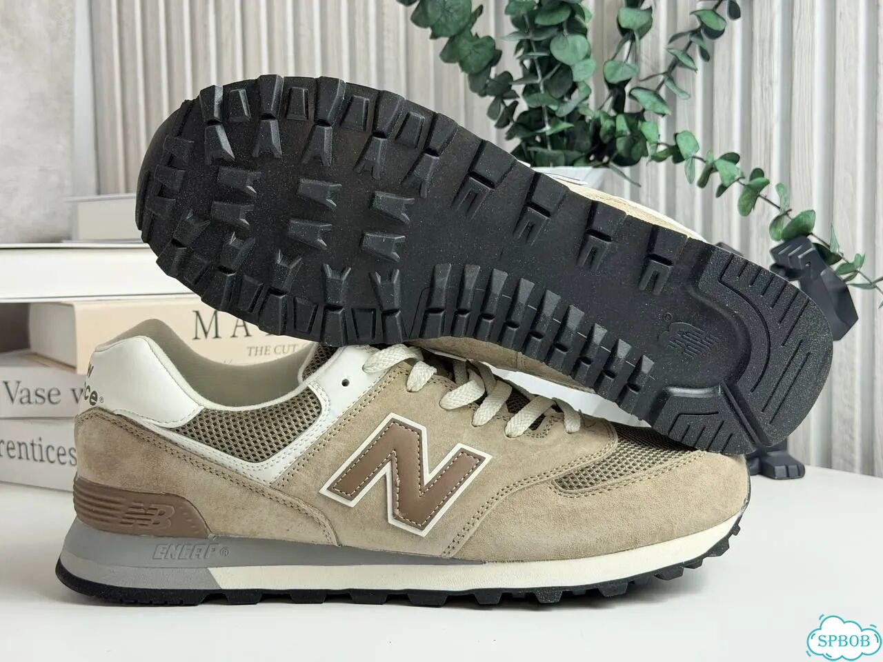 New Balance 574 Beige Brown фото 8