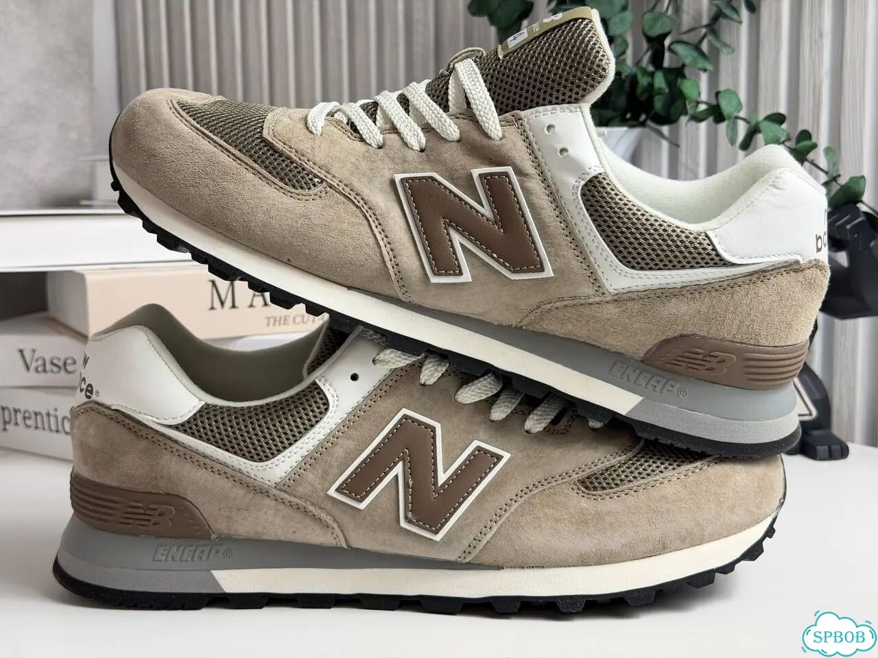 New Balance 574 Beige Brown фото 9