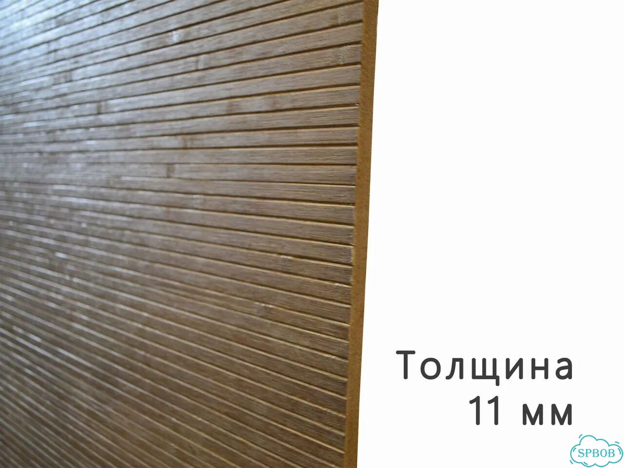 Стеновая панель, щит Дуб мореный 2750х880х11 мм лмдф бамбук фото 2